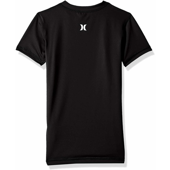 Hurley Kids Boys Youth One and Only Surf Rashguard Shirt UPF 50+ Sun Protection - Picture 2 of 3